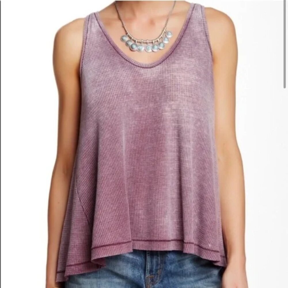 Free People We The Free Purple Kitten Thermal Tank | Small